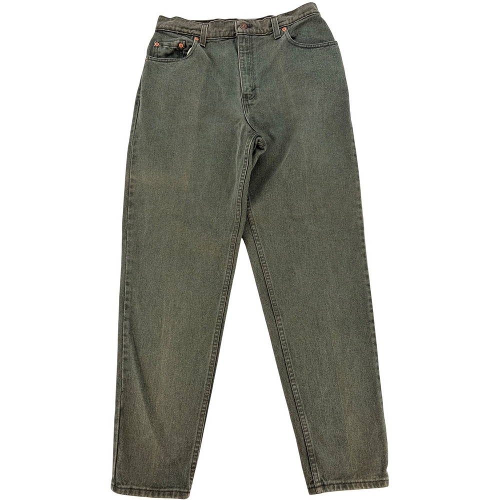 Vintage Made In USA Levi's Olive Green Mom Jeans Women 12 90s Denim